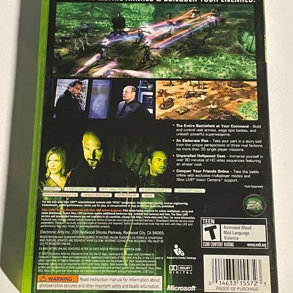 Command & Conquer 3 XBox 360 Complete in Box - Picture 2 of 2